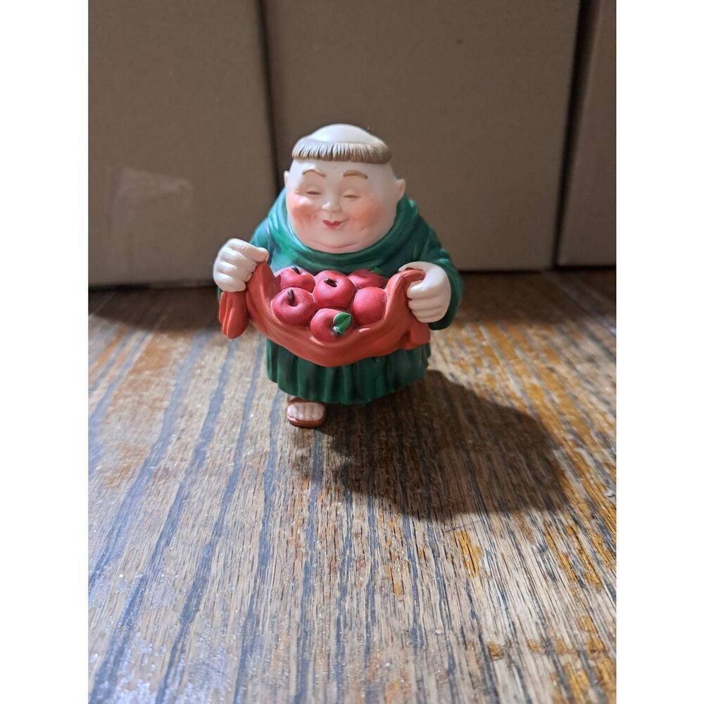 Vintage Dept 56 Merry Makers Retired Christmas Ceramic Figurine Godfrey Gatherer